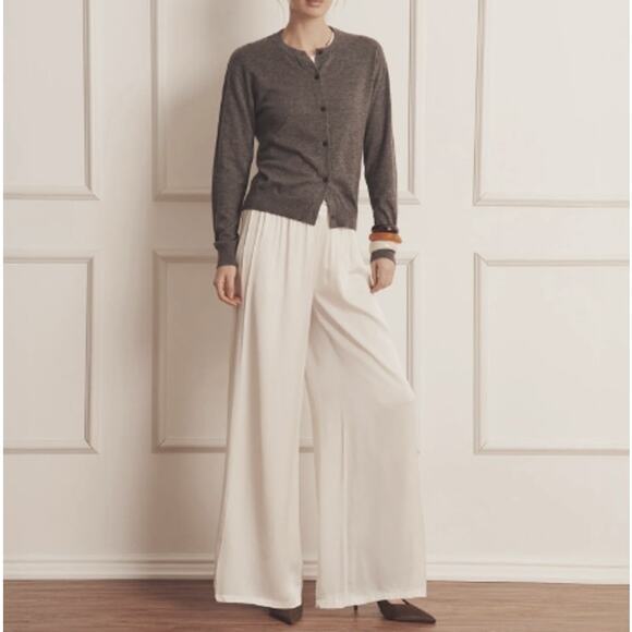 Naadam Women's Granite Fancy Cashmere Classic Cardigan Size M - Picture 12 of 13